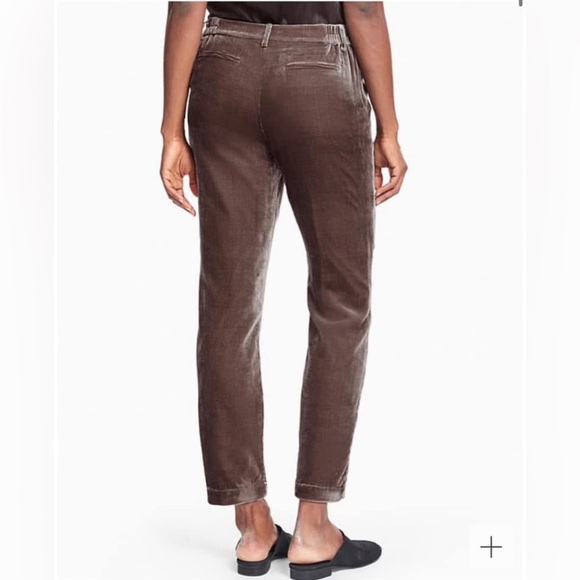 Garnet Hill Brown Ankle-Length Corduroy Pants - Picture 2 of 14